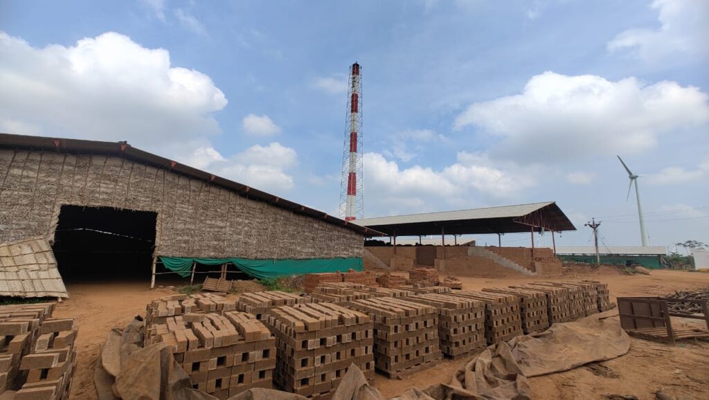 Red bricks manufactured by Sri Sai Bricks in Palani