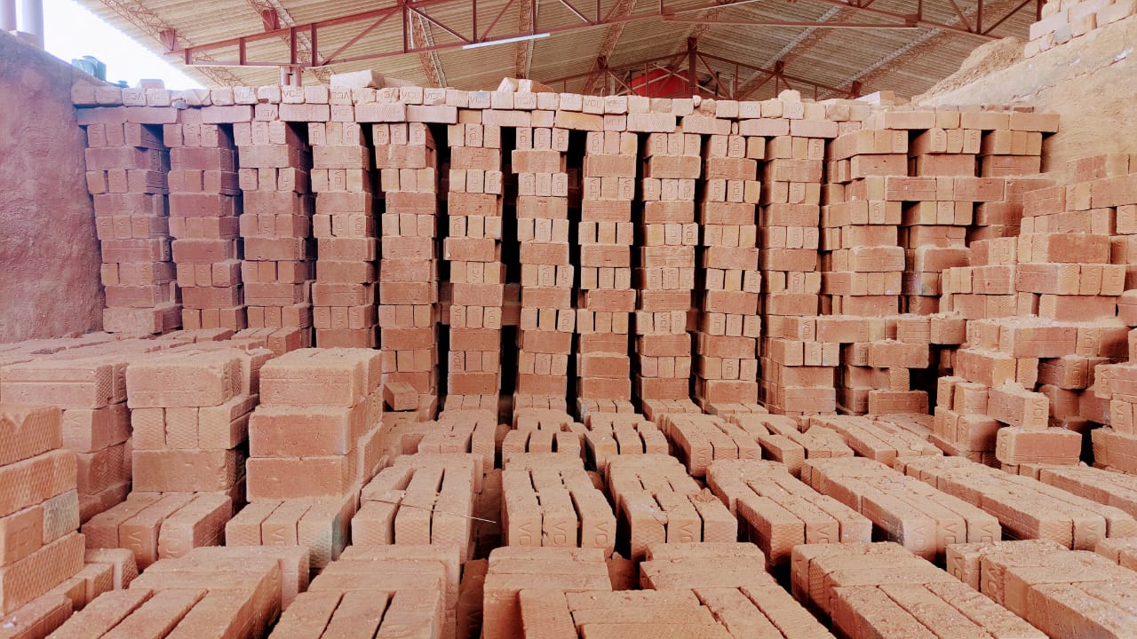 Red bricks manufactured by Sri Sai Bricks in Palani